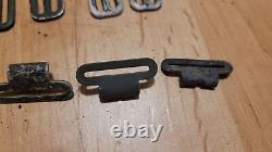 WW2 German Wehrmacht hooks Gas Mask Battlefield find set of 48