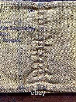 WW2 German armband War Wounded, Deaf or Blind RARE Genuine original