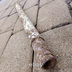 WW2. German bunker relic Mg AA extension pole for the laffette