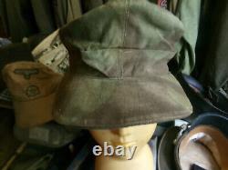 WW2 German camouflaged cap original xx perfect condition with markings size 56