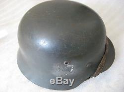 WW2 German helmet m35 original paint, skin ET64