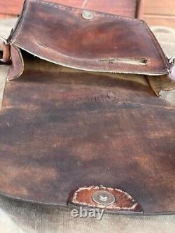 WW2. German leather bag. Wehrmacht. WWII