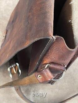 WW2. German leather bag. Wehrmacht. WWII