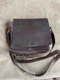 WW2. German leather bag. Wehrmacht. WWII