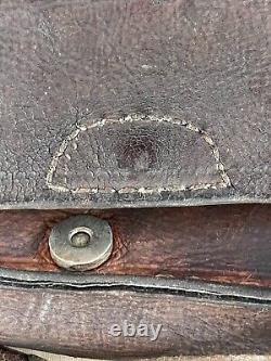 WW2. German leather bag. Wehrmacht. WWII