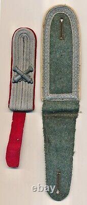 WW2 German officer lot shoulder board set strap collar tabs soldier WWI insignia