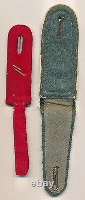 WW2 German officer lot shoulder board set strap collar tabs soldier WWI insignia