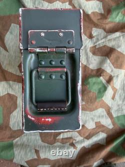 WW2 German original 1939 camouflage MG34/42 Camo Tool aluminum box Wehrmacht
