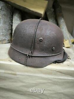 WW2 German original helmet M35. Size 64 Free Shipping