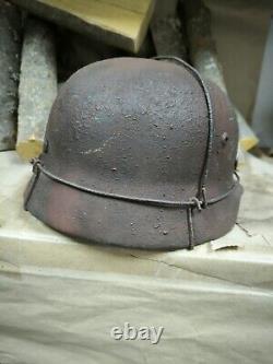 WW2 German original helmet M35. Size 64 Free Shipping