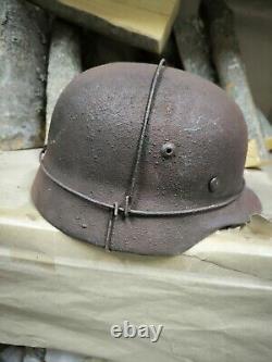 WW2 German original helmet M35. Size 64 Free Shipping