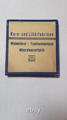 WW2 German original matches Special limited edition for Memel liquor factory
