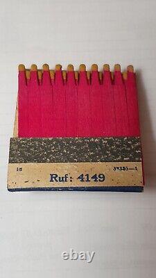 WW2 German original matches Special limited edition for Memel liquor factory