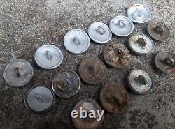 WW2 German original numbered buttons. 17pcs