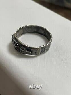 WW2. German rare silver ring. Wehrmacht. WWII