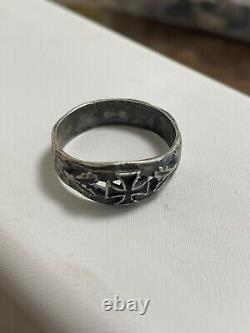 WW2. German rare silver ring. Wehrmacht. WWII