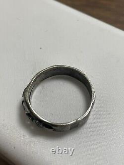 WW2. German rare silver ring. Wehrmacht. WWII