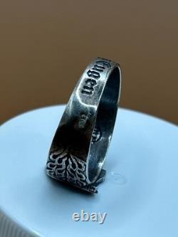 WW2. German silver ring. W