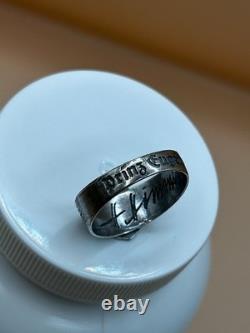 WW2. German silver ring. W