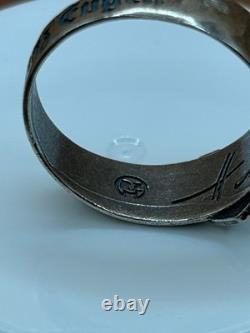 WW2. German silver ring. W