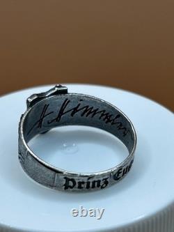 WW2. German silver ring. W