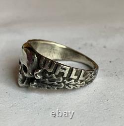 WW2. German silver ring. WW2