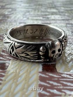 WW2. German silver ring. WW2