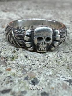WW2. German silver ring. WW2