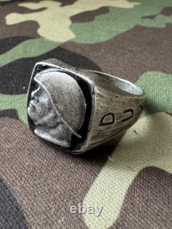 WW2. German silver ring. WW2