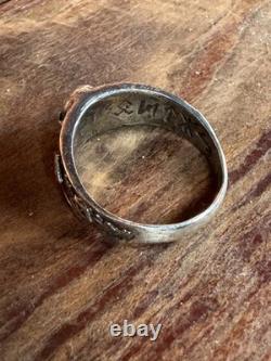 WW2. German silver ring. WW2