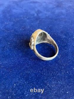 WW2. German silver ring. WW2
