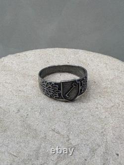 WW2. German silver ring. WW2