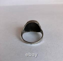 WW2. German silver ring. WW2