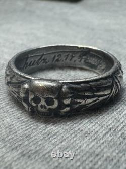 WW2 German silver ring. WW2