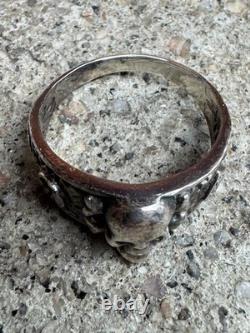 WW2. German silver ring. WW2
