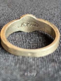 WW2. German silver ring. WW2