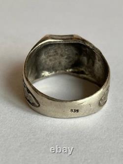 WW2. German silver ring. WW2