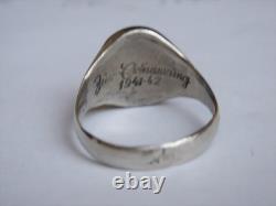 WW2. German silver ring. WW2