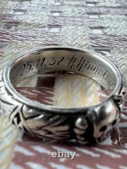 WW2. German silver ring. WW2
