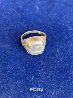 WW2. German silver ring. WW2