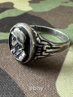 WW2. German silver ring. WW2