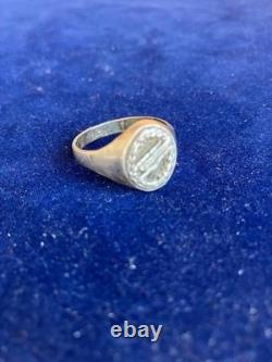 WW2. German silver ring. WW2