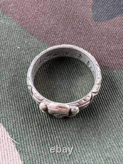 WW2. German silver ring. WW2