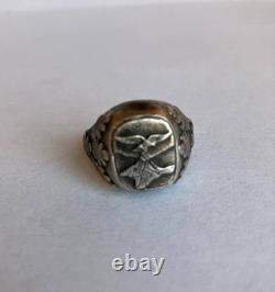 WW2. German silver ring. WW2
