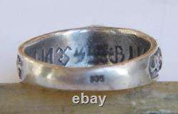 WW2. German silver ring. WW2