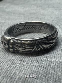 WW2 German silver ring. WW2