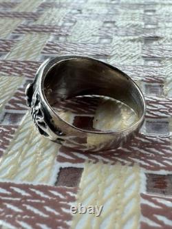 WW2. German silver ring. WW2
