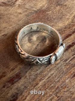 WW2. German silver ring. WW2