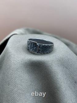 WW2. German silver ring. WW2