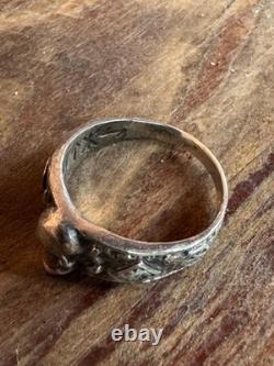 WW2. German silver ring. WW2